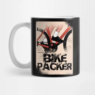 Cool Bikepacker Graphic Design Mug